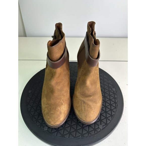 Madewell Ankle Boots Leather Size 6 Women Brown a0550 Booties Heels - Picture 2 of 8